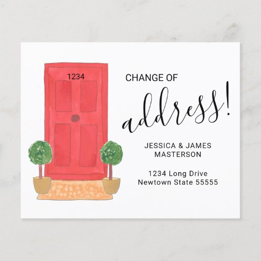 住所異動アナウンスカードの予算変更 (正面)