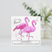 住所発表葉書の変更 招待状 (スタンド正面)