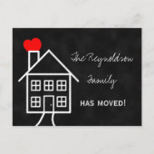 住所発表葉書の変更 案内ポストカード (正面)