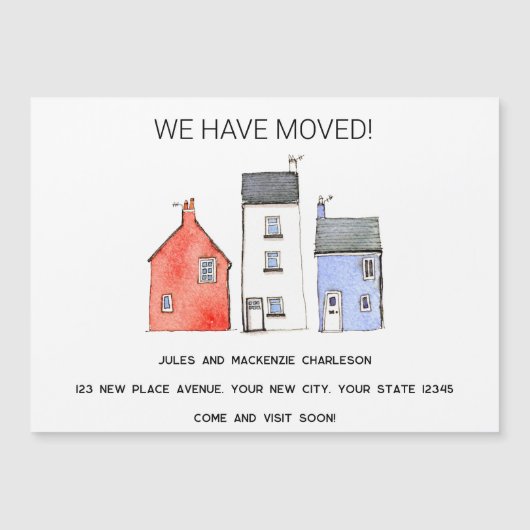 住所磁気カードの引越住宅変更 (正面)