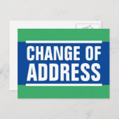 住所移動はがきの新しい自宅変更 案内ポストカード (正面/裏面)