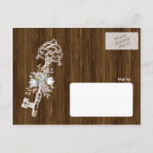 住所素朴はがきのフローラ変更 案内ポストカード (裏面)