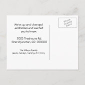 住所葉書のツリーハウス変更 案内ポストカード (裏面)