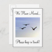 住所飛んでいるはがきの変更 案内ポストカード (正面/裏面)