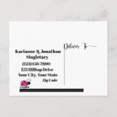 住所2のはがきの変更 ポストカード (裏面)