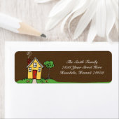 住所 シールとハウスアンドグラス ラベル (インサイチュ)