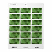 住所 シールとレトロ絞り染めスタイルの背景 ラベル (フルシート)