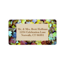 住所 シールの紅葉収集