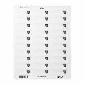 住所 シールアートとデザイン ラベル (フルシート)