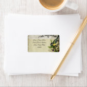 住所 シールイエローソングバードケージフローラ ラベル (インサイチュ)