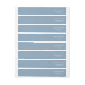 住所 シールイングレイシャーレイクブルー ラップアラウンドラベル (シート)