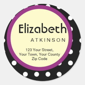 住所 シールシール ラウンドシール