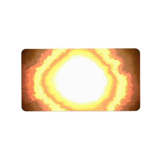 住所 シールステッカースタイルデザイン ラベル (正面)