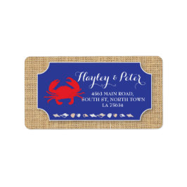 住所 シールス結婚ガニ煮沸ビーチ ラベル