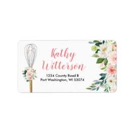 住所 シールピンクフローラが間もなく泡立つ遠くに ラベル