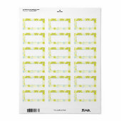 住所 シールレトロファンキーフローラ ラベル (フルシート)