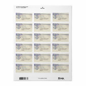 住所 シール付航海のいかり ラベル (フルシート)