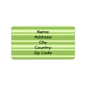 住所 シール (正面)