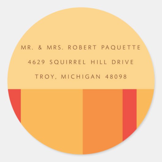 住所 シール (正面)