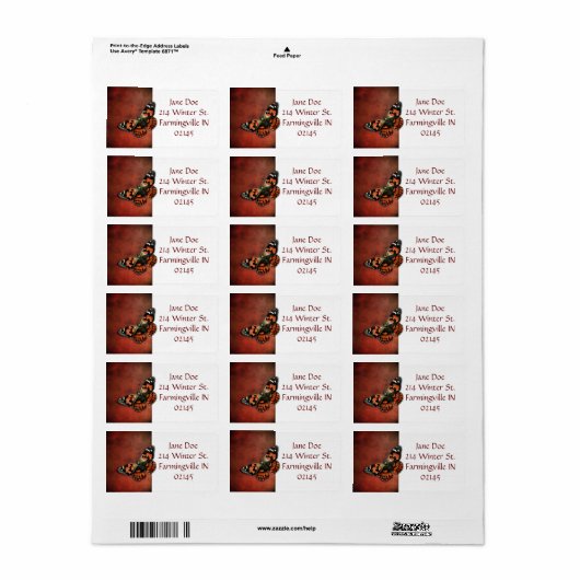 住所 シール (フルシート)