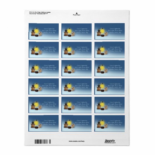 住所 シール (フルシート)