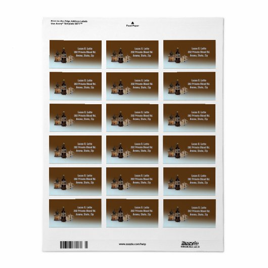 住所 シール (フルシート)