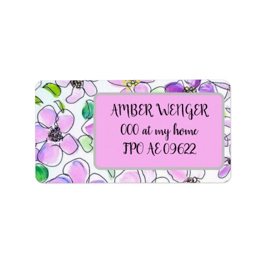 住所 シール (正面)