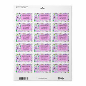 住所 シール (フルシート)