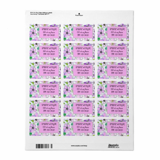 住所 シール (フルシート)