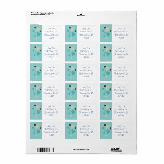 住所 シール (フルシート)