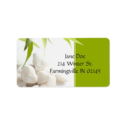 住所 シール (正面)