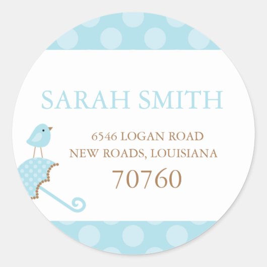 住所 シール (正面)