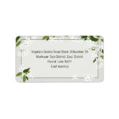 住所 シール (正面)