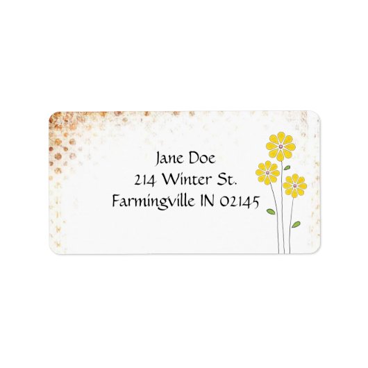 住所 シール (正面)