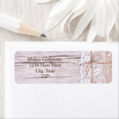 住所 シール- – ウッド&レース ラベル (インサイチュ)