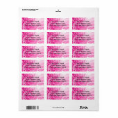 住所 シール/ハート ラベル (フルシート)