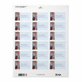 住所 シール- – レディビクトリアン・レッド ラベル (フルシート)