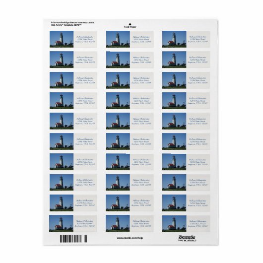 住所 シール- – 灯台 ラベル (フルシート)