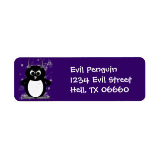 住所 シール- Evil Penguin ラベル