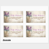 住所 シール- mason jarのシール 長方形シール (シート)