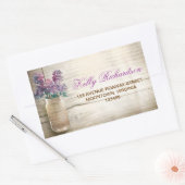 住所 シール- mason jarのシール 長方形シール (封筒)