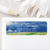 住所 シール: VANゴッホ:小麦畑 ラベル (インサイチュ)