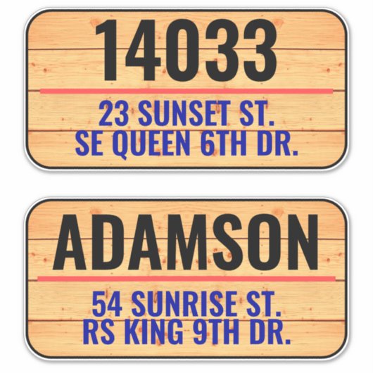 住所 ポストの番号と苗字 - ファムハウス シール (正面)