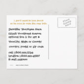 住所Leopard印刷の変更 案内ポストカード (裏面)