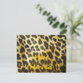 住所Leopard印刷の変更 案内ポストカード (スタンド正面)