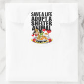 住救所に動物がいる ラウンドシール (バッグ)