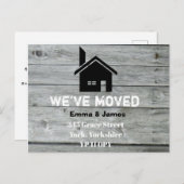 住素朴所の変更を引っ越したバーン·チムニー 案内ポストカード (正面/裏面)