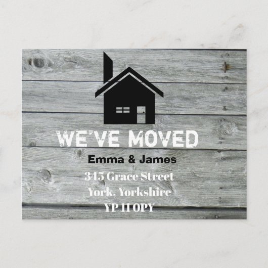 住素朴所の変更を引っ越したバーン·チムニー 案内ポストカード (正面)