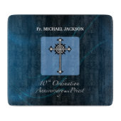 住職の10周年記念にパーソナライズ カッティングボード (正面)