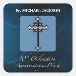 住職の10周年記念にパーソナライズ スクエアシール